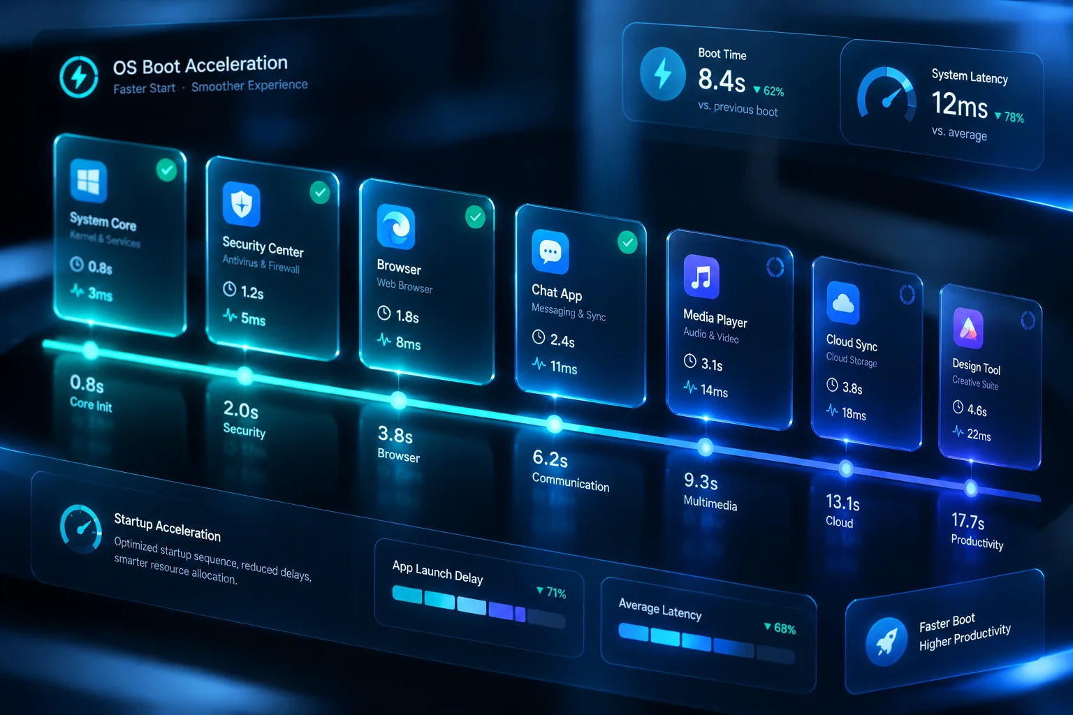 Startup Application Manager configuration diagram